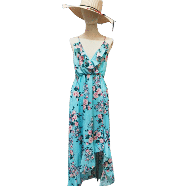 Ladies Mixed Three-Color Rose Ruffle Maxi Dress (Dozen Pack) - Image 3