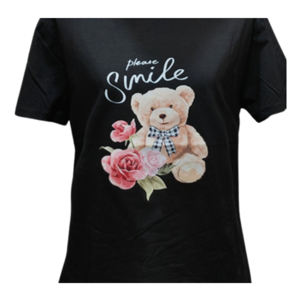 Ladies 2-Color Floral V-Neck Cotton Shirt (Dozen Pack) - Image 4