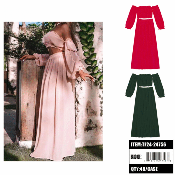 Ladies Two-Piece Wrap Dress (Dozen Pack) - Image 3